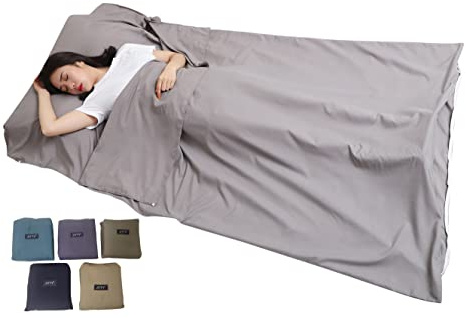 JITTY Sleeping Bag Liner Travel Sheet for Business Camping Backpacking Hiking Mountain Climbing Home Hostels Train 210x115cm