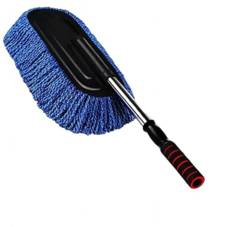 VIDECOR Plumero de Microfibra Suave para Coche, Exterior, Sin Arañazos, Multiusos con Mango Extensible para Coche, Camión, SUV, RV y Motocicleta,A