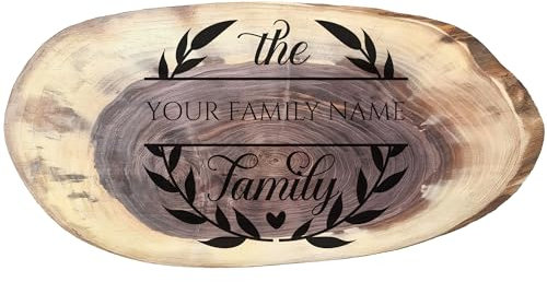 Personalized Cheese Board Charcuterie Board, Walnut - Custom Engraved Cheese Serving Platter - Personalized Gifts, Wedding Gifts, Birthday Gifts for Women or Men and Housewarming Gift
