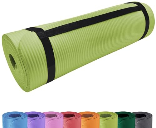 Deluxe Yogamatte Rutschfest und Gepolstert Tragegurt extra dick 15mm - Premium Gymnastikmatte mit Tragegriff für Zuhause und Draußen - auch als Isomatte oder Campingmatte