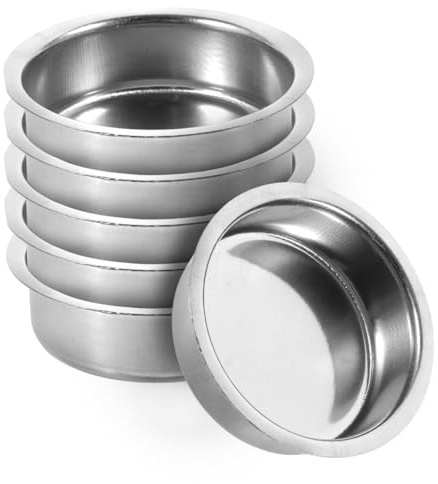 Garneck 6pcs Censer Dish Replacement Plate Stainless Steel Incense Burner Tray for Zen Decor