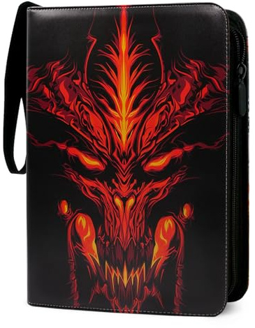 Sammelalbum für Pokemon Karten,50 Seiten 400 Taschen Sammelkarten Album,PU Tragbar Tragbarer wasserdichter Kartenhalter Card Collection Sammelheft, Geschenk für Kinder