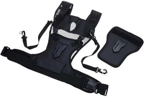 Fazvncv Harnais double bandoulière pour appareil photo reflex numérique jusqu'à 4 kg et libération rapide