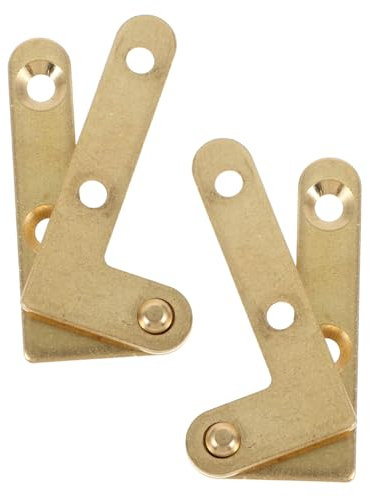 OSALADI 4paia Cerniere per Porte in Legno Cerniere Perno Nascoste in Rame Antico Decorative per Porte Retrò Accessori per Ferramenta per Mobili da Cucina e Finestre