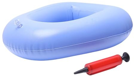 Amagogo Padella gonfiabile, WC gonfiabile, lavabile, portatile, riutilizzabile, sgabello per orinatoio per infermieri