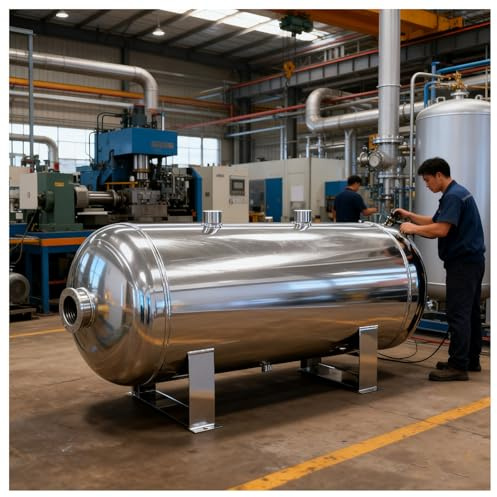 Serbatoio aria compressa Serbatoi D'aria Portatili Per Compressore Pompe Auto Camion Barca, 60 50 40 30 20 10 5 3 2 1 L Ricevitore Di Gas A Pressione Mini Industriale(5L/1.3Gallon - 5 Ports)