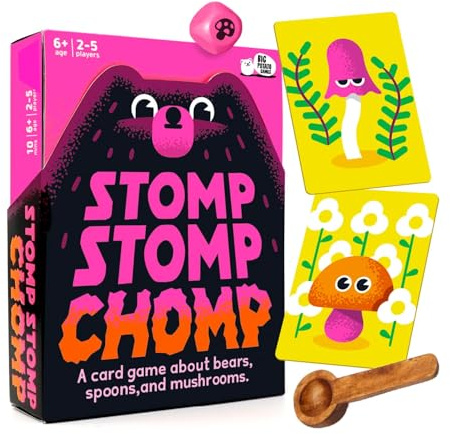 Stomp Stomp Chomp: Card Game & Treasure Hunt in One | Fun Kids Game for 2-5 Players Age 6+ | Family Game Night, Birthdays & Gifts | Adults Love It Too