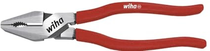 Wiha Kraftkombizange Classic mit DynamicJoint® (einzigartige Gelenkkonstruktion für bessere Kraftübertragung) und OptiGrip (optimaler Halt durch 3-Punkt-Auflage und neu geformte Greifflächen) mit extra langer Schneide (26715) 225 mm