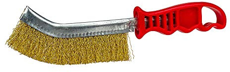 Forney 70516 Brass Wire Brush with Plastic Handle (Rust and Corrosion Resistant), 5-Inch