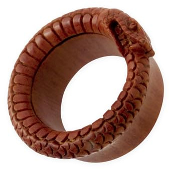 Fly Style Piercing Ohr Tunnel Plug Midgard Schlange - Ohr Piercings - Earplug Holz