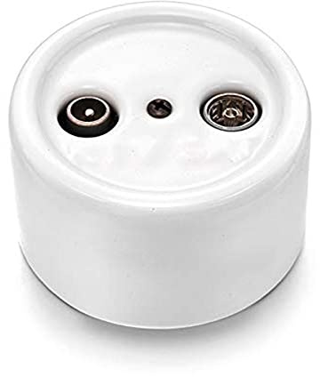 Fontini garby - Toma tv/sat unica porcelana garby pack