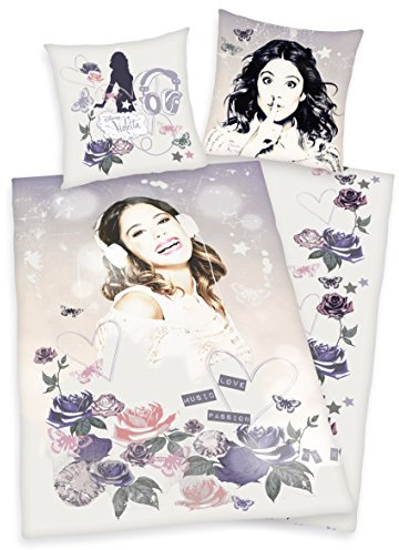 ropa de cama WALT DISNEY VIOLETA AMOR MUSIC Pasión 135 x 200cm Regalo Nuevo WOW