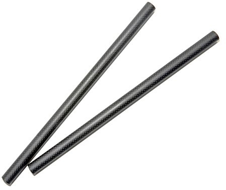 NICEYRIG 15mm Carbon Fiber Rods 30cm (12inch) Length for DSLR Shoulder Rig 15mm Rail Support System