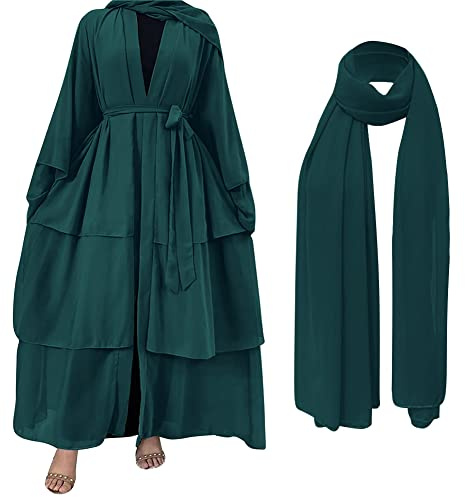Odizli Muslimische Kleider Damen Islamische Abaya Hijab Kleid Gebetskleidung Langarm Ramadan Lang Gebetskleid