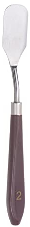 sourcing map No.2 Paleta Cuchillo 22mm Cuchillo Ancho Plástico Mango Inoxidable Acero Pintura Mezcla Rascador Palé Cuchillo Espátula para Óleo Acrílica Pintura