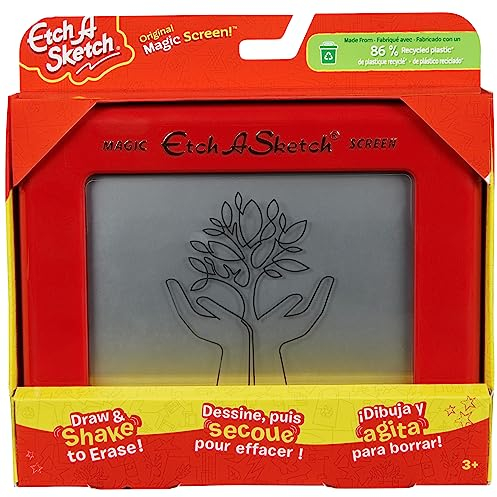 Etch A Sketch - Original Magic Screen - Magnettafel für Kinder - aus 86% recyceltem Kunststoff - Kreativspiele, die der Umwelt verpflichtet sind - 6066719 - Spielzeug für Kinder ab 3 Jahren