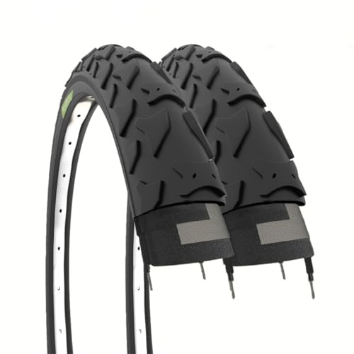 2 neumáticos de 16 x 1,95 cm, tachonadas 50 – 305 Negros, para Bicicleta de montaña, para niño/niña