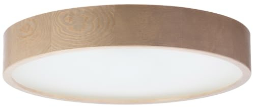 STOLARNIA PIKA Deckenlampe Holz - Rund Modern Holzlampe 3xE27 (47 cm) - Deckenleuchte Nabucco - Natur Lampe für Schlafzimmer, Wohnzimmer, Flur, Küche - Stilvolles Design Kiefernholz - LEJA 50 cm