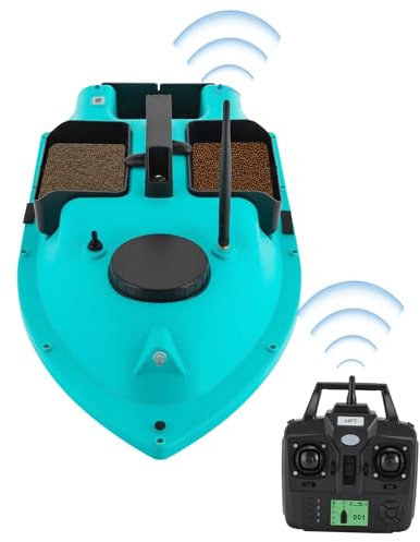 GAOUSD Futterboot Angeln Köderboot 600m Fernbedienung Fischköderboot GPS Köder Boot Mit Nachtlichtern Tragfähigkeit 2kg,Verwendet Für Flüsse, Seen Und Ozeane