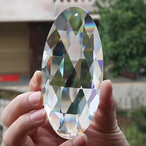 Große Kristalle Sonnenfänger 120mm Netzartig Kristallglas-Anhänger Kristall Prisma Suncatcher Kugel Kristalle Fensterdekoration Prismenkugel Hängende Fenster Ornament Haus Garten Deko Basteln