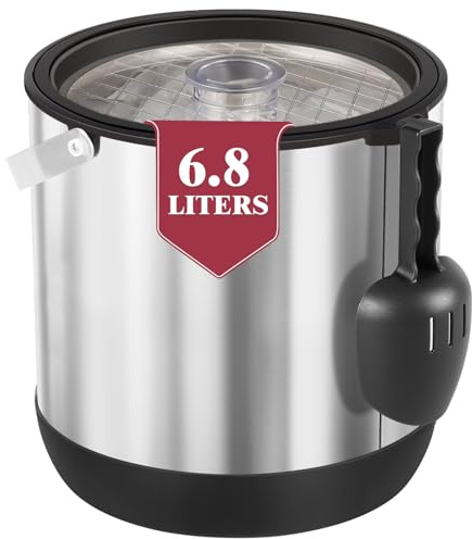 7QT/6.8L Large Insulated Ice Bucket for Parties, Hangable Scoop & Lid | Large Capacity, Double-Wall Insulated, Ideal for Parties, Patio & Outdoor Entertaining