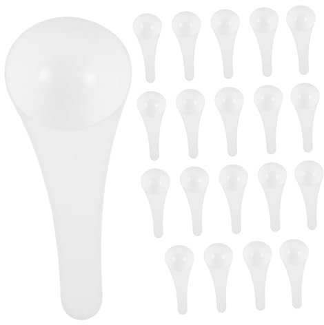 MAGICLULU 20pezzi Cucchiaio Dosatore in Plastica Da Misurino Ergonomico Per Detersivo in Polvere Da Manico Per Misurare Caffè Cibo Per Animali e Spezie