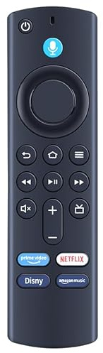 CLVIZCXOM Ersatz Fernbedienung Kompatibel mit Fir-Stick-Fernbedienung mit Vier Schnellwahltasten für Smart TV (Lite, Gen 2, 3, 4K &, Cube)