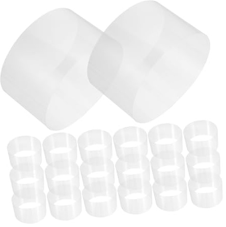 OUNONA 100 Sheets Cake Roll Decoration Cake Covers Wedding Baking Translucent Clear Mousse Collar Contains Surround and Decorating Mousse Border Transparent Plastic