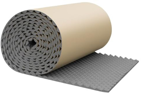 Panneaux insonorisants – Coussin acoustique autocollant, mousse réduisant le bruit, isolation murale intérieure, carrelage léger avec dos adhésif rapide | Studio pour appartement, chambre, porte de