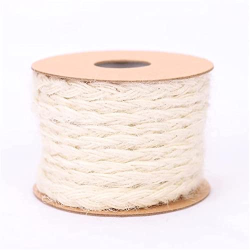 Spago da giardino, corda di iuta spessa, Corda di iuta, canapa, juta, spago, macramè, paracadute, filo, fai da te, scrapbooking, fatto a mano, 5 m(025m)