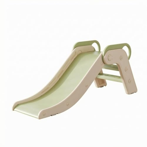 Qectial Scivolo per Bambini Interno Pieghevole da Casa Compatto con Corrimano in HDPE Maniglie Superiori Laterali Stabili
