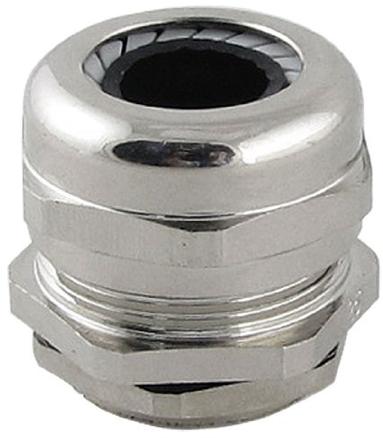 sourcing map Prensaestopas M25 en Tono Plateado 10.0-14.0 mm