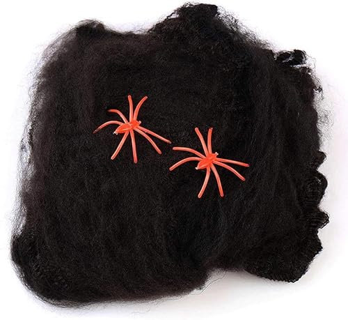 Generise XL Halloween Spider Web Webbing Spiders Cobweb Cob Webs Scene Decoration Blood - 3 COLOURS AVAILABLE (Black)