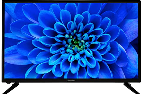 MEDION E13226 (MD 30326) 80 cm (32 Zoll) HD Fernseher (Triple Tuner Receiver DVB-T2 DVB-C DVB-S2, 2 x HDMI, SCART, VGA, USB, Sleeptimer, Mediaplayer, VESA, CI+)