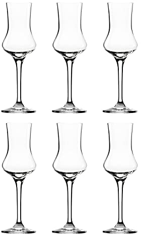 ich-zapfe Copas de Grappa 6er-Set Grappa, 90 ml