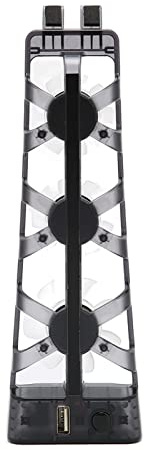 Pour Ventilateur de Refroidissement, 3 Ventilateurs de Refroidissement Intégrés avec Lumière LED 4,9 CFM Refroidisseur de Console de Jeu Efficace Refroidisseur à Faible