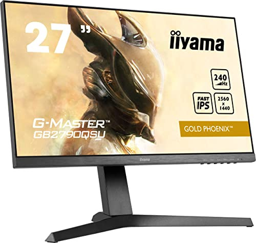 iiyama GB2790QSU-B1 Monitor de 27 Pulgadas, Tecnologia IPS, QHD LED, 2560 x 1440, 240Hz, 1H1DP, HAS, Negro