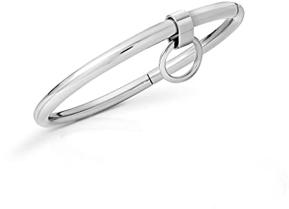 Mens-Shop24 Metall Halsband Halsreif Halsfessel O-Ring Schmuckanhänger Bondage Sklaven-Sexspielzeuge Erotik für Männer Frauen Paare (Innen Ø 110 mm)
