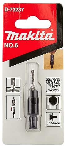 Makita D-73237 Broca avellanadora de calibre, 6 tamaños