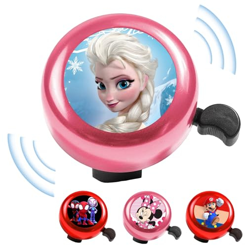 Heartsking Fahrradklingel Kinder, Frozen Fahrradklingel Laut Hupe Fahrrad Kinder Klingel Kinderfahrrad Klingel Glocke Jungen Mädchen für Geburtstag Weihnachten Kindertag Roller Laufrad Zubehör Blau