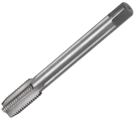 sourcing map Metrischer Gewindebohrer M16 x 1,5 H2, linke Hand, 130 mm, extra lang, gerade, Nut, Gewindebohrer, Gewindebohrer, Reparaturwerkzeug