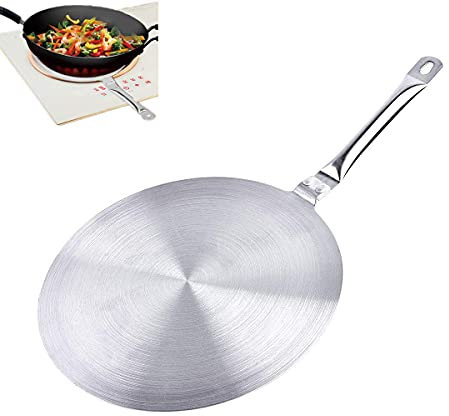 HLMYAUTO Heat Diffuser, 7-5/8 inch Stainless Steel Induction Diffuser Plate for Electric Gas Stove Glass Induction Cooktop Heat Diffuser Cooking Induction Adapter Hob Ring Plate/34/1732