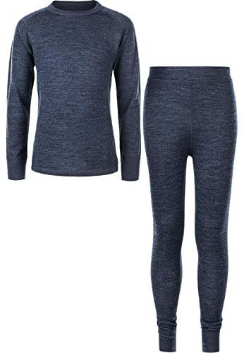ZIGZAG Kinder Ski- und Funktionswäsche 2er Set Pattani Wool 2048 Navy Blazer 116