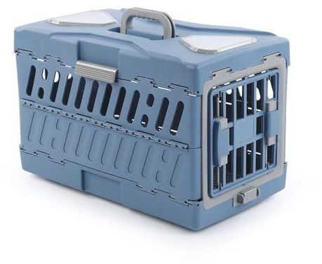 Bexdug Tragbarer Hundetransporter, Faltbarer Haustiertransporter | Faltbarer Tragekäfig für Katzen und Hunde,Multifunktionales Haustiertragegerät für Reisen, Camping, Flugzeugtransport und Ausgehen