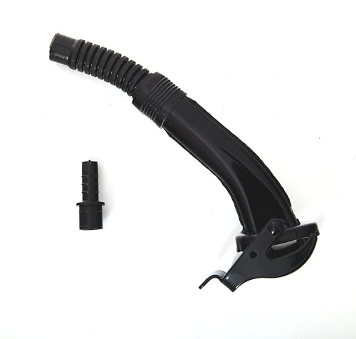 BW Beccuccio flessibile per tanica carburante in metallo, tanica per benzina 5/10/20 litri, standard Flex nero RAL 9005 Made in Europe