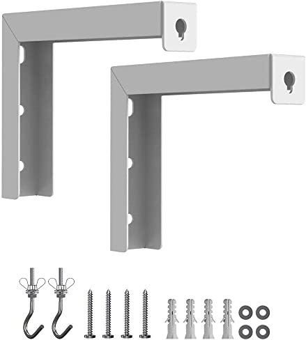 Projector Screen, Adjustable Projector Screen Mounting Hook Projection Movie Screen Wall Hanging L-Bracket Curtain Mount Hook Kit for Home Theater for Various Activities Outdoors or Indoors