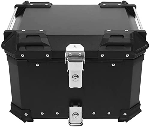 36L 45L 55L 65L 80L 100L Top Box for Motorcycle,Motorcycle Top Box, Aluminum Luggage with Security Lock for Motorbike, Moped, Scooter Capacity Options