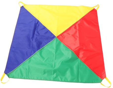 TOBBOMEY Kinderfallschirm Rainbow Spiel Fallschirm Spielfallschirm Für Kindergarten Kinder Outdoor Kooperatives Teamspiel Gruppenspiel
