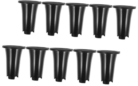 Kisangel 10 pièces Pot Orchidées Grand Format Pot Plastique Épais et Aéré Drainage et pour Culture et Rempotage Plantes Dintérieur