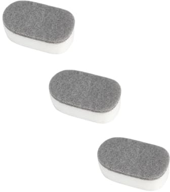 Yardenfun 5pcs Double-Sided Dishwashing Sponge Pads for Kitchen and Bathroom Cleaning Non-Scratch Scouring Cloth with Strong Decontamination and High Water Absorption Grey and White